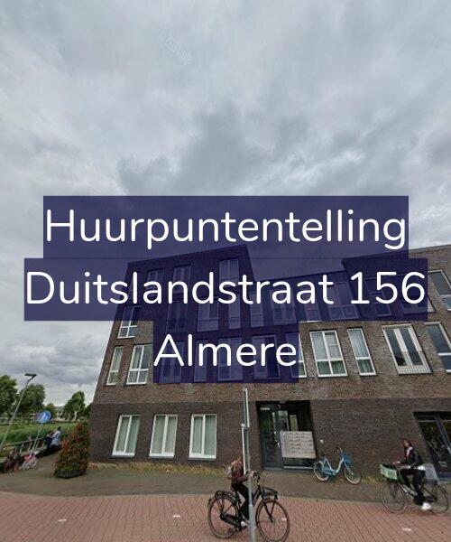 Foto gevel Huurpuntentelling voor Duitslandstraat 156, Almere