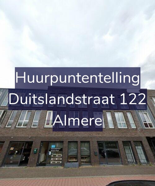 Foto gevel Huurpuntentelling voor Duitslandstraat 122, Almere