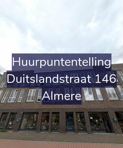 Foto gevel Huurpuntentelling voor Duitslandstraat 146, Almere