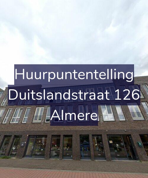 Foto gevel Huurpuntentelling voor Duitslandstraat 126, Almere