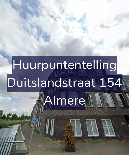 Foto gevel Huurpuntentelling voor Duitslandstraat 154, Almere
