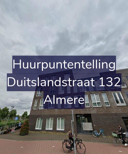 Foto gevel Huurpuntentelling voor Duitslandstraat 132, Almere