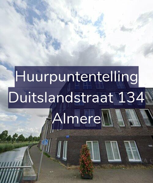 Foto gevel Huurpuntentelling voor Duitslandstraat 134, Almere