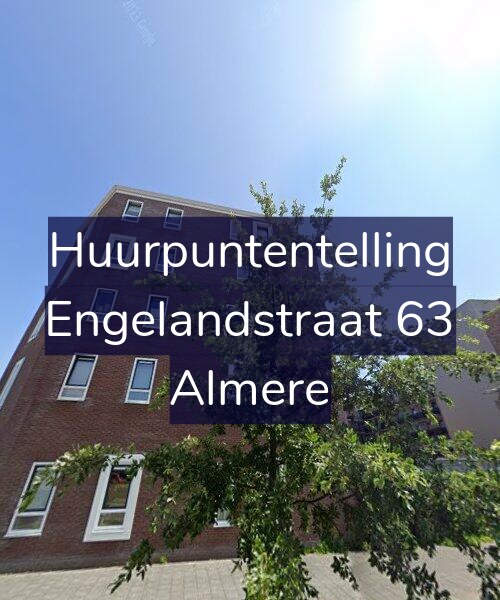 Foto gevel Huurpuntentelling voor Engelandstraat 63, Almere