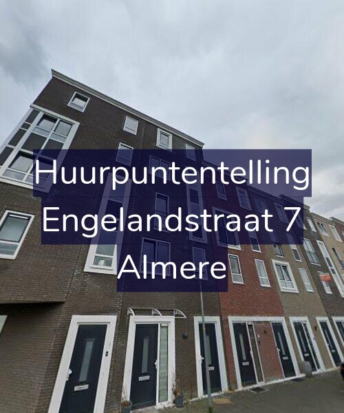 Foto gevel Huurpuntentelling voor Engelandstraat 7, Almere