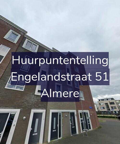 Foto gevel Huurpuntentelling voor Engelandstraat 51, Almere