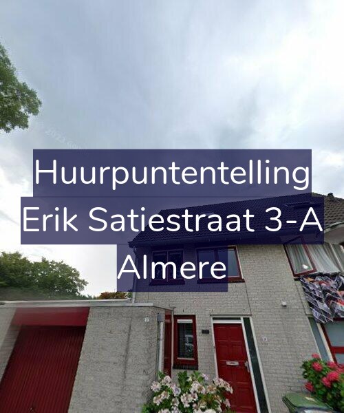 Foto gevel Huurpuntentelling voor Erik Satiestraat 3-A, Almere
