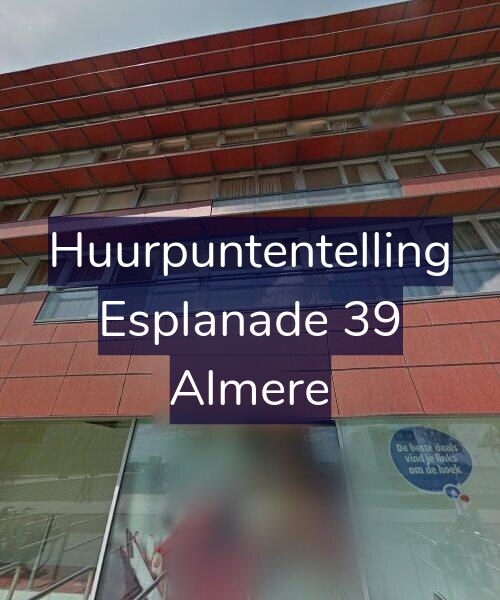 Foto gevel Huurpuntentelling voor Esplanade 39, Almere