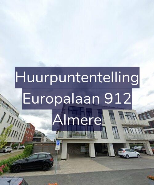 Foto gevel Huurpuntentelling voor Europalaan 912, Almere