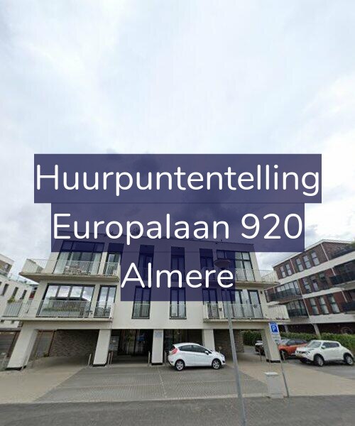 Foto gevel Huurpuntentelling voor Europalaan 920, Almere