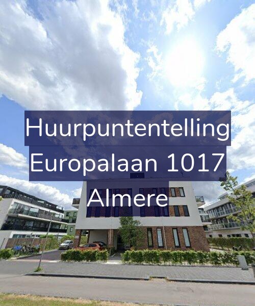 Foto gevel Huurpuntentelling voor Europalaan 1017, Almere