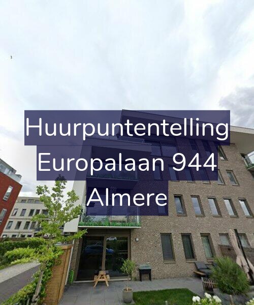 Foto gevel Huurpuntentelling voor Europalaan 944, Almere