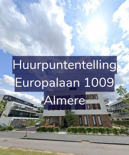 Foto gevel Huurpuntentelling voor Europalaan 1009, Almere