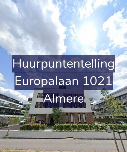 Foto gevel Huurpuntentelling voor Europalaan 1021, Almere