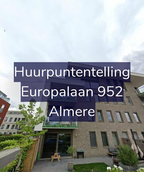 Foto gevel Huurpuntentelling voor Europalaan 952, Almere