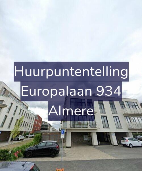 Foto gevel Huurpuntentelling voor Europalaan 934, Almere