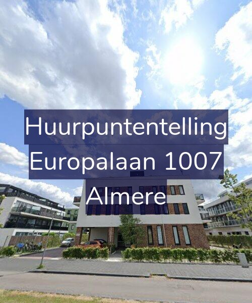 Foto gevel Huurpuntentelling voor Europalaan 1007, Almere