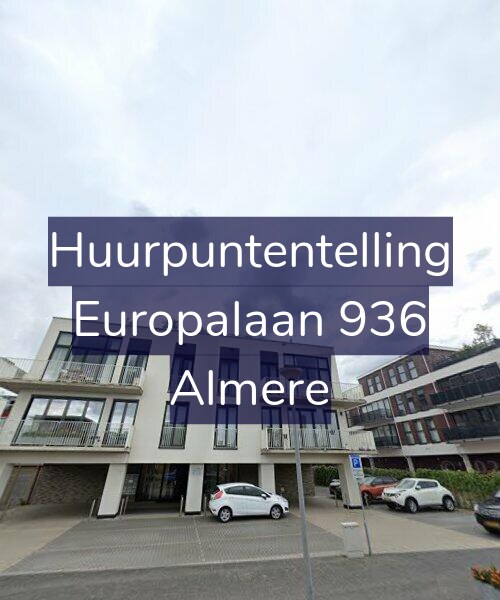 Foto gevel Huurpuntentelling voor Europalaan 936, Almere
