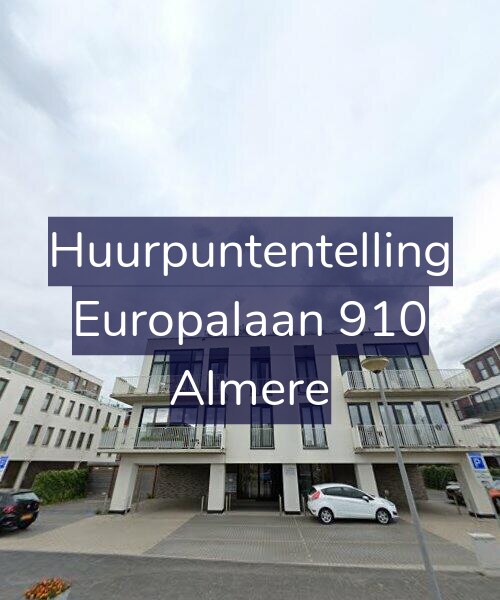 Foto gevel Huurpuntentelling voor Europalaan 910, Almere