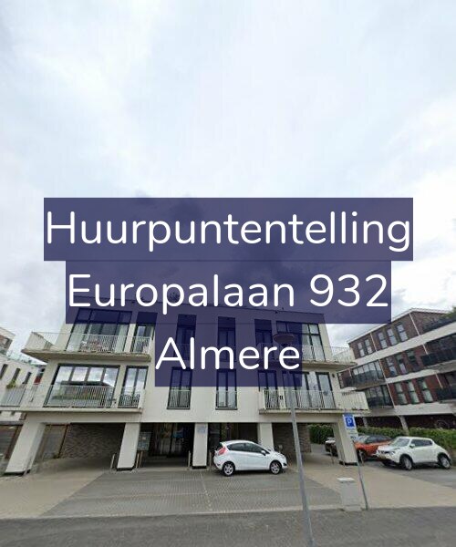 Foto gevel Huurpuntentelling voor Europalaan 932, Almere