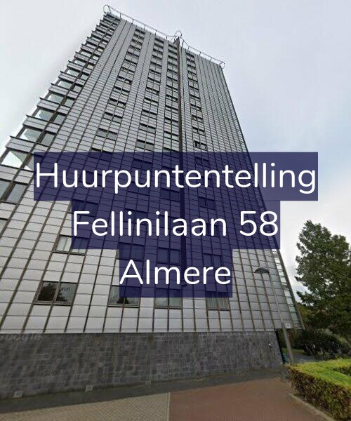 Foto gevel Huurpuntentelling voor Fellinilaan 58, Almere
