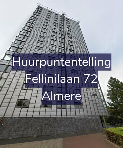 Foto gevel Huurpuntentelling voor Fellinilaan 72, Almere