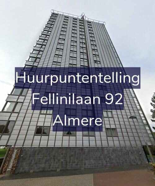 Foto gevel Huurpuntentelling voor Fellinilaan 92, Almere