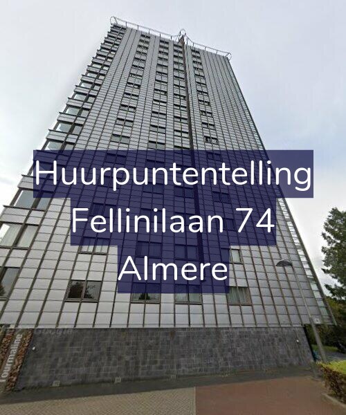 Foto gevel Huurpuntentelling voor Fellinilaan 74, Almere