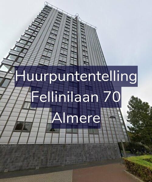 Foto gevel Huurpuntentelling voor Fellinilaan 70, Almere