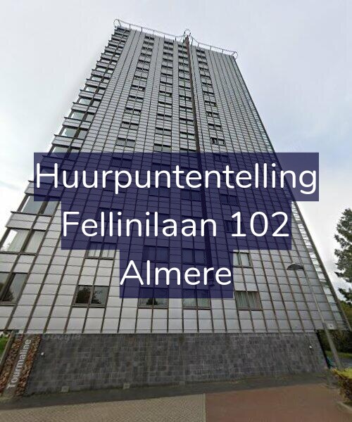 Foto gevel Huurpuntentelling voor Fellinilaan 102, Almere