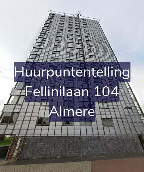 Foto gevel Huurpuntentelling voor Fellinilaan 104, Almere