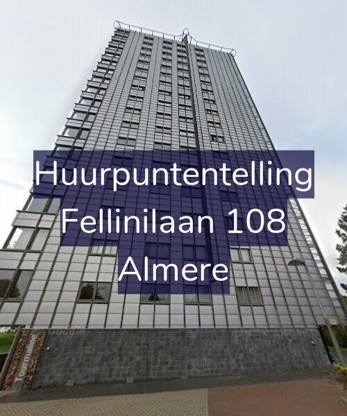 Foto gevel Huurpuntentelling voor Fellinilaan 108, Almere