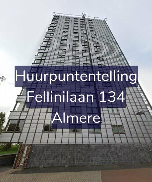 Foto gevel Huurpuntentelling voor Fellinilaan 134, Almere