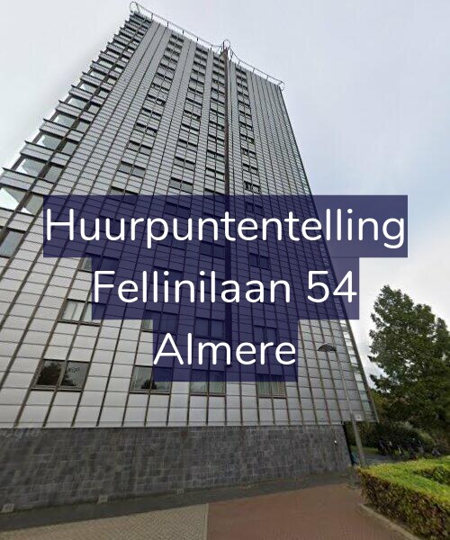 Foto gevel Huurpuntentelling voor Fellinilaan 54, Almere