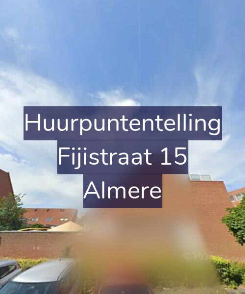 Foto gevel Huurpuntentelling voor Fijistraat 15, Almere