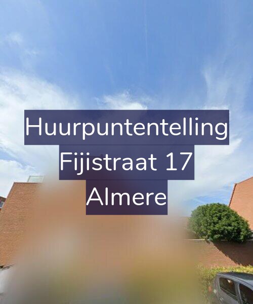 Foto gevel Huurpuntentelling voor Fijistraat 17, Almere
