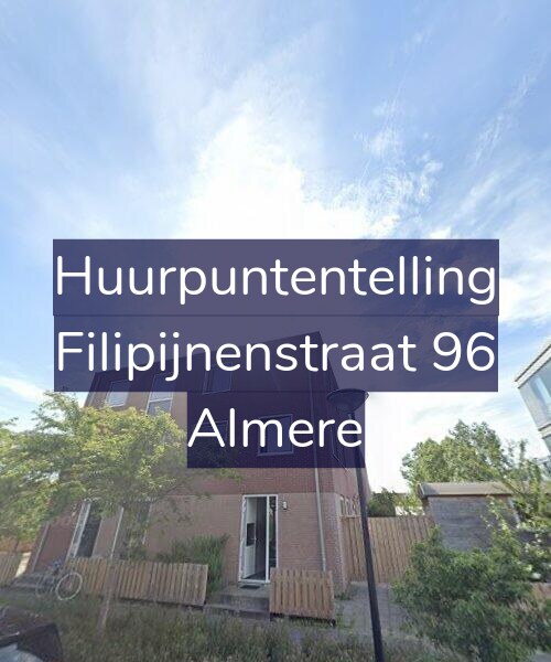 Foto gevel Huurpuntentelling voor Filipijnenstraat 96, Almere