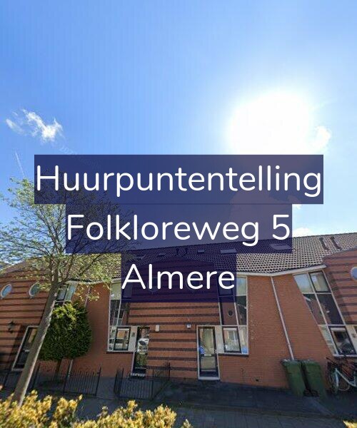 Foto gevel Huurpuntentelling voor Folkloreweg 5, Almere