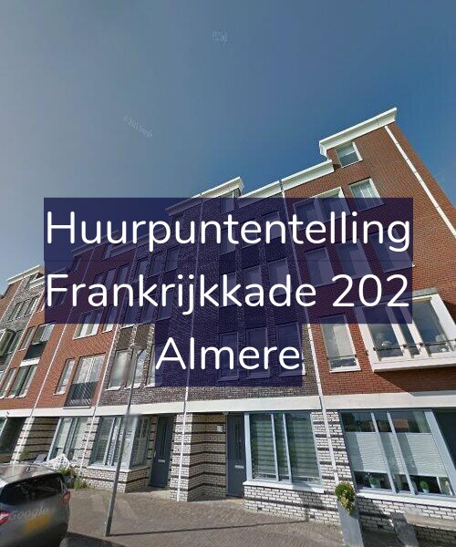 Foto gevel Huurpuntentelling voor Frankrijkkade 202, Almere