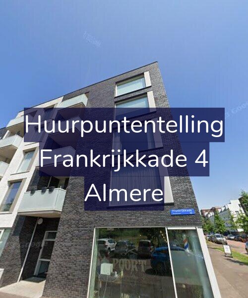 Foto gevel Huurpuntentelling voor Frankrijkkade 4, Almere