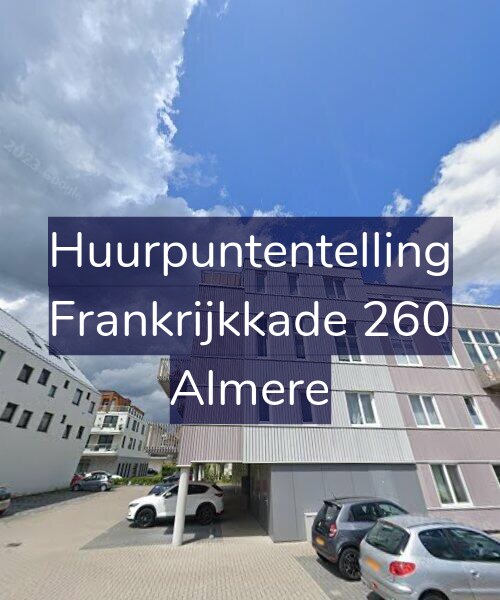 Foto gevel Huurpuntentelling voor Frankrijkkade 260, Almere