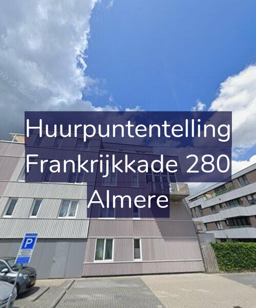 Foto gevel Huurpuntentelling voor Frankrijkkade 280, Almere