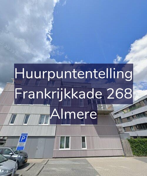 Foto gevel Huurpuntentelling voor Frankrijkkade 268, Almere