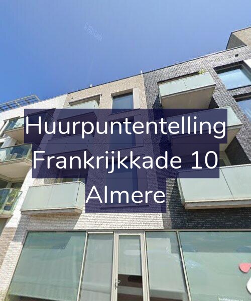 Foto gevel Huurpuntentelling voor Frankrijkkade 10, Almere
