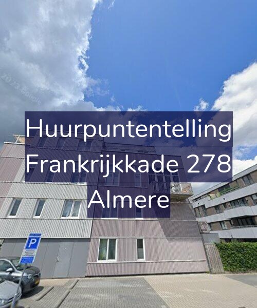 Foto gevel Huurpuntentelling voor Frankrijkkade 278, Almere