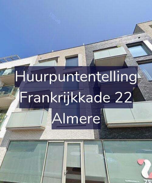 Foto gevel Huurpuntentelling voor Frankrijkkade 22, Almere