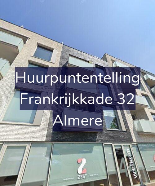 Foto gevel Huurpuntentelling voor Frankrijkkade 32, Almere