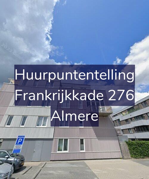 Foto gevel Huurpuntentelling voor Frankrijkkade 276, Almere