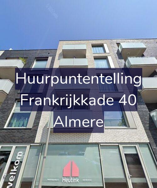 Foto gevel Huurpuntentelling voor Frankrijkkade 40, Almere