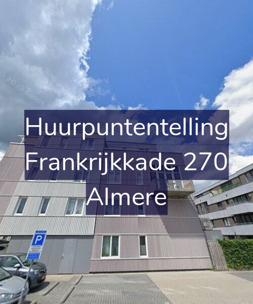 Foto gevel Huurpuntentelling voor Frankrijkkade 270, Almere